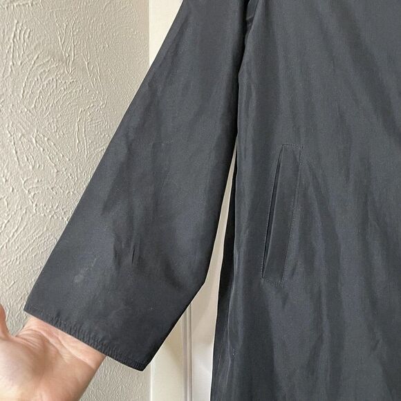 Vintage Fendi Made in Italy Black Trench coat with Pockets size XL - Picture 5 of 12